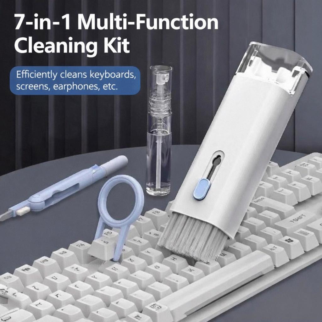CORECOM® 7-in-1 Multifunctional Cleaning Kit | Universal Keyboard, Phone & AirPods Cleaner Set