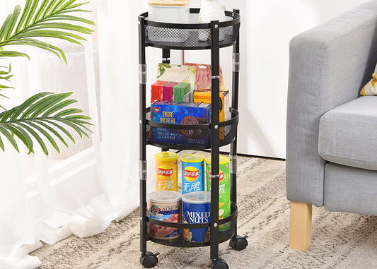 Side view of the CORECOM® carbon steel rack showing its sturdy multi-layer construction