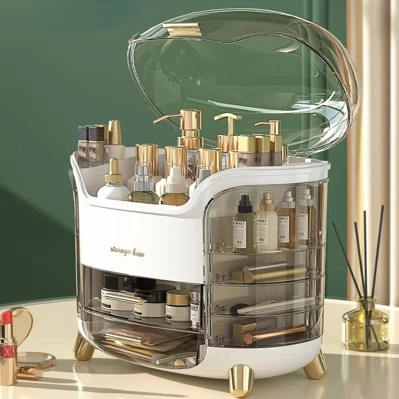Multi-layer CORE COM® Makeup Drawer Organizer and Jewelry Display Case.