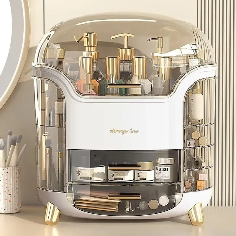 CORE COM® Crystal Clear Cosmetic Jewelry Storage for Dressing Table Organization.
